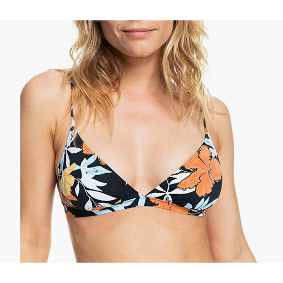 Roxy Other - NWT Roxy Women's Standard Print Beach Classics Fixed Tri Top L